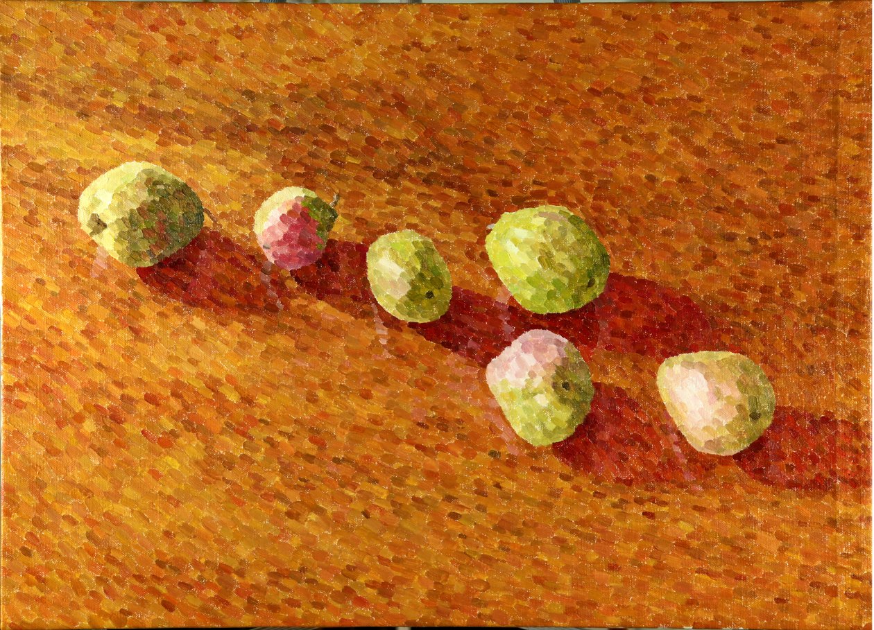 Csendélet, Fekete Worcesterek, 2013 (olaj, vászon) alkotó: William Wilkins