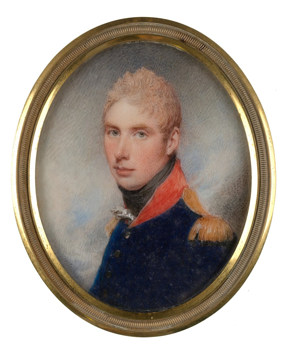 William Tyrwhitt-Drake kapitány (később alezredes) (1785-1848), Royal Horse Guards, 1809. május (miniatűr elefántcsonton) alkotó: William Wood
