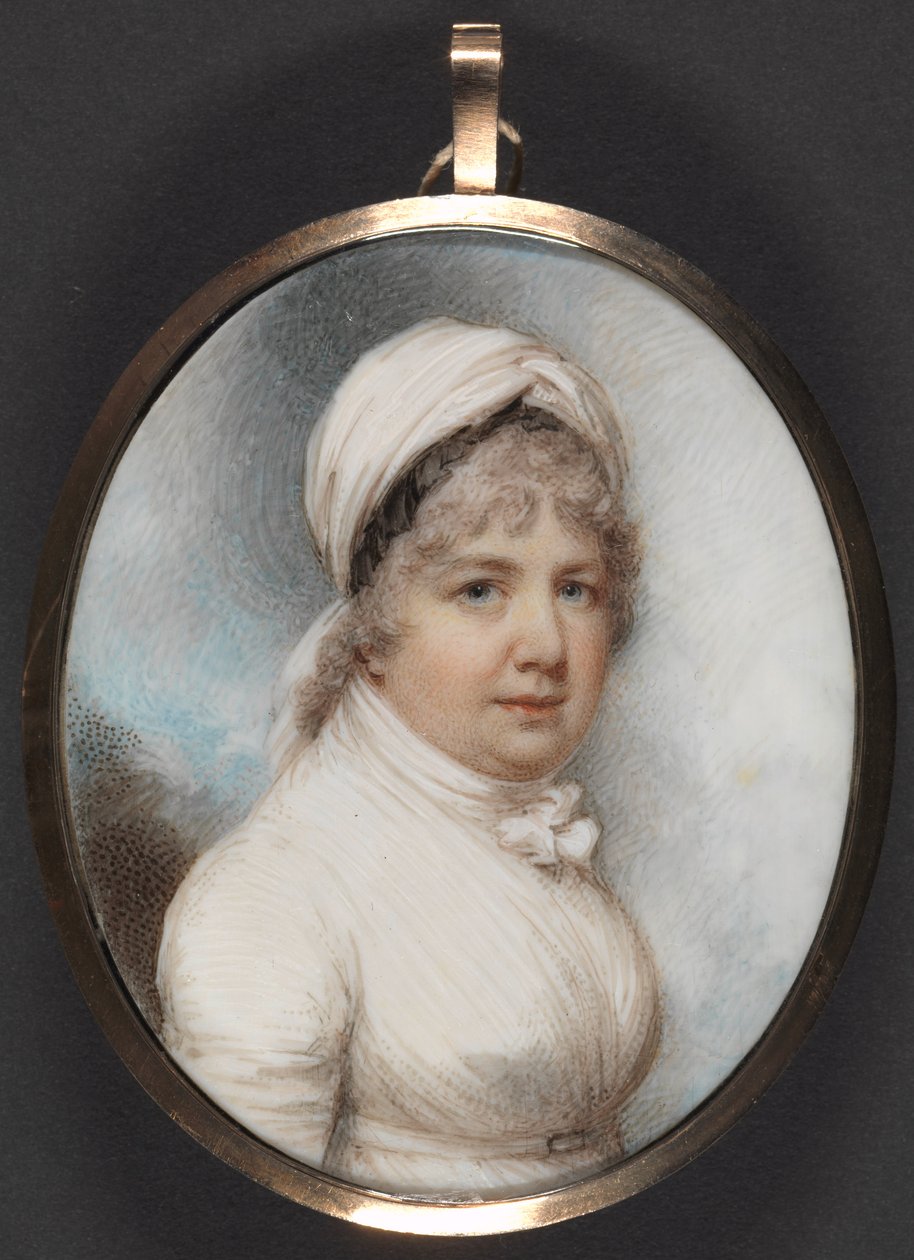 Mrs. Ellen Devis (1746-1820) (wc és testszín elefántcsonton) alkotó: William Wood
