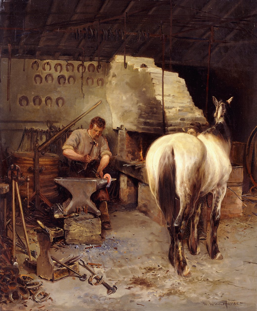 A kovácsműhely alkotó: William Woodhouse