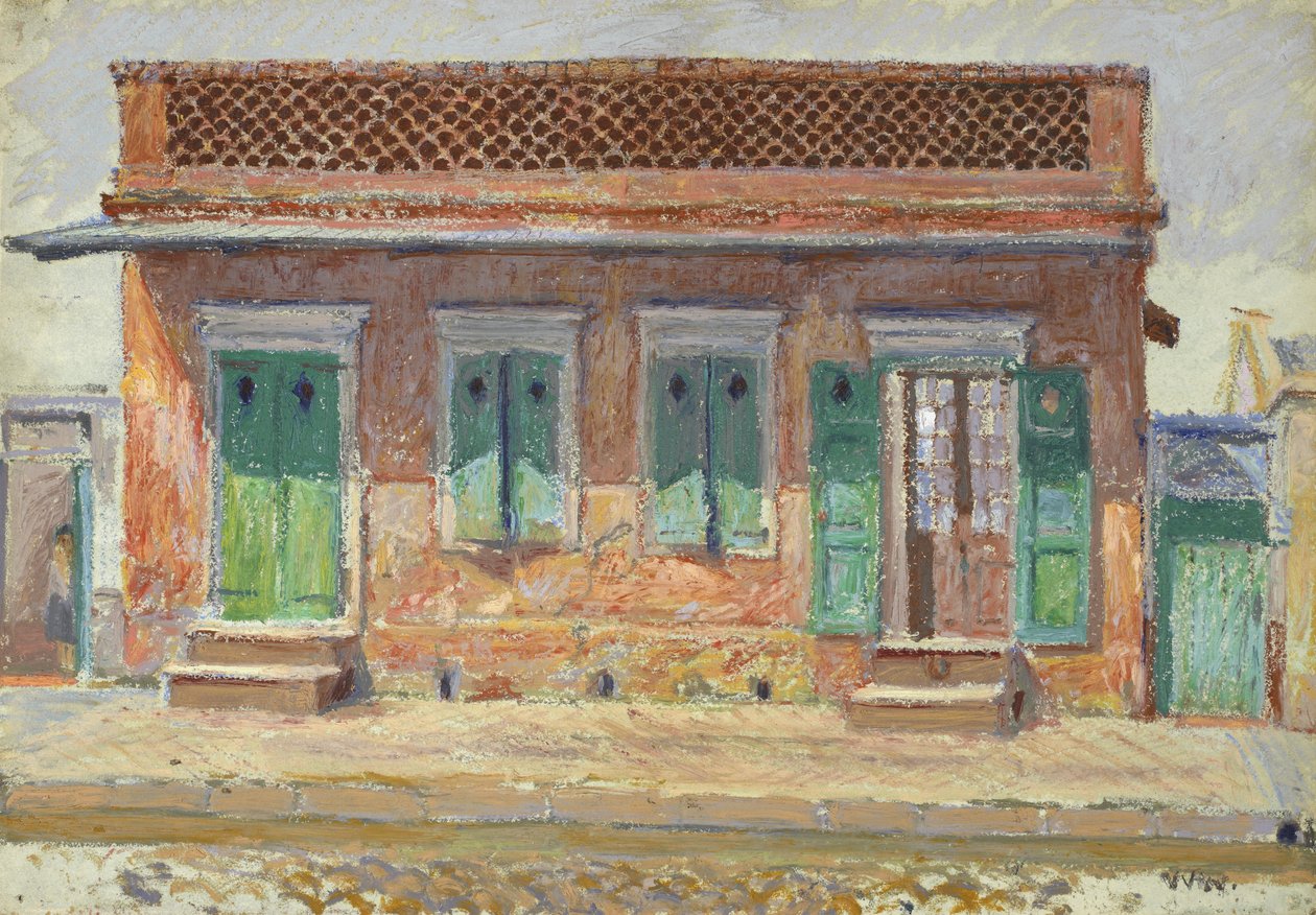Ház a Dumaine Streeten, New Orleans, 1904 körül alkotó: William Woodward