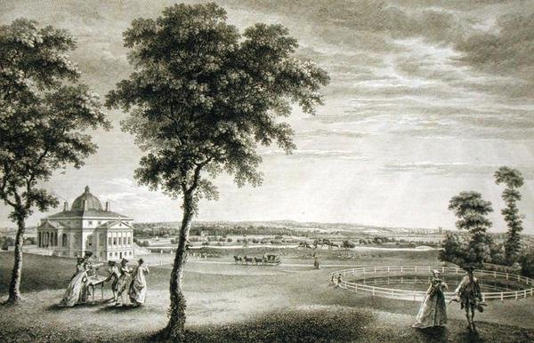 Foots-Cray Place Kentben, a Bourchier Cleeve Esq székhelye. (1715-60) (metszet) alkotó: William Woollett