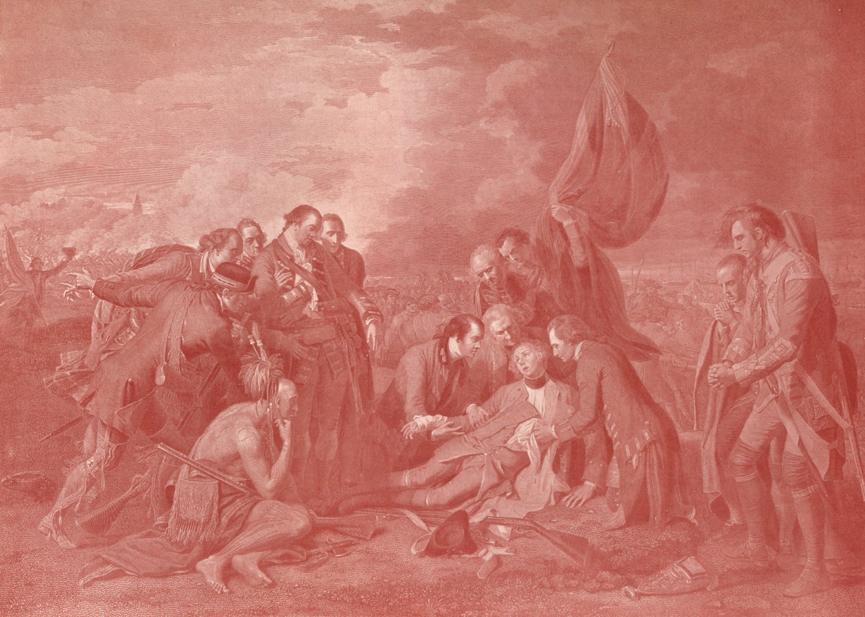 Wolfe tábornok halála, 1776, 1909 alkotó: William Woollett