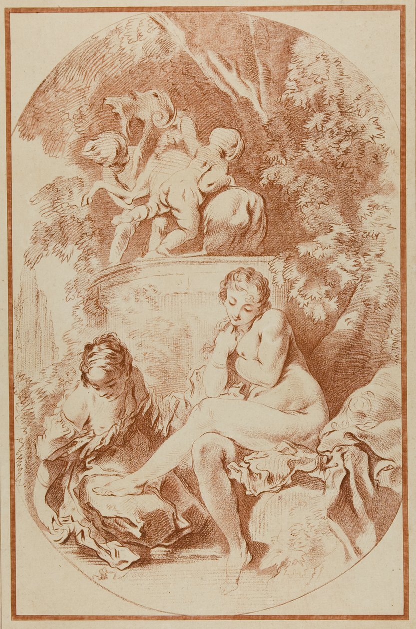 Bathsheba, a Nyomtatványok gyűjteményéből rajzutánzatban alkotó: William Wynne Ryland