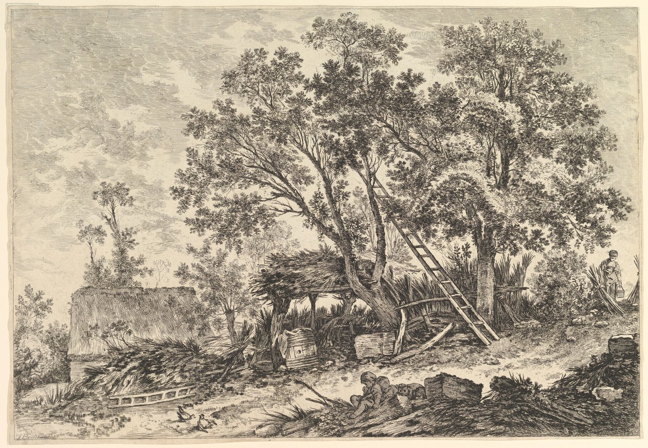 IIe. Vue de Fronville 2. kilátás Fronville-ről, 18. század. alkotó: William Wynne Ryland