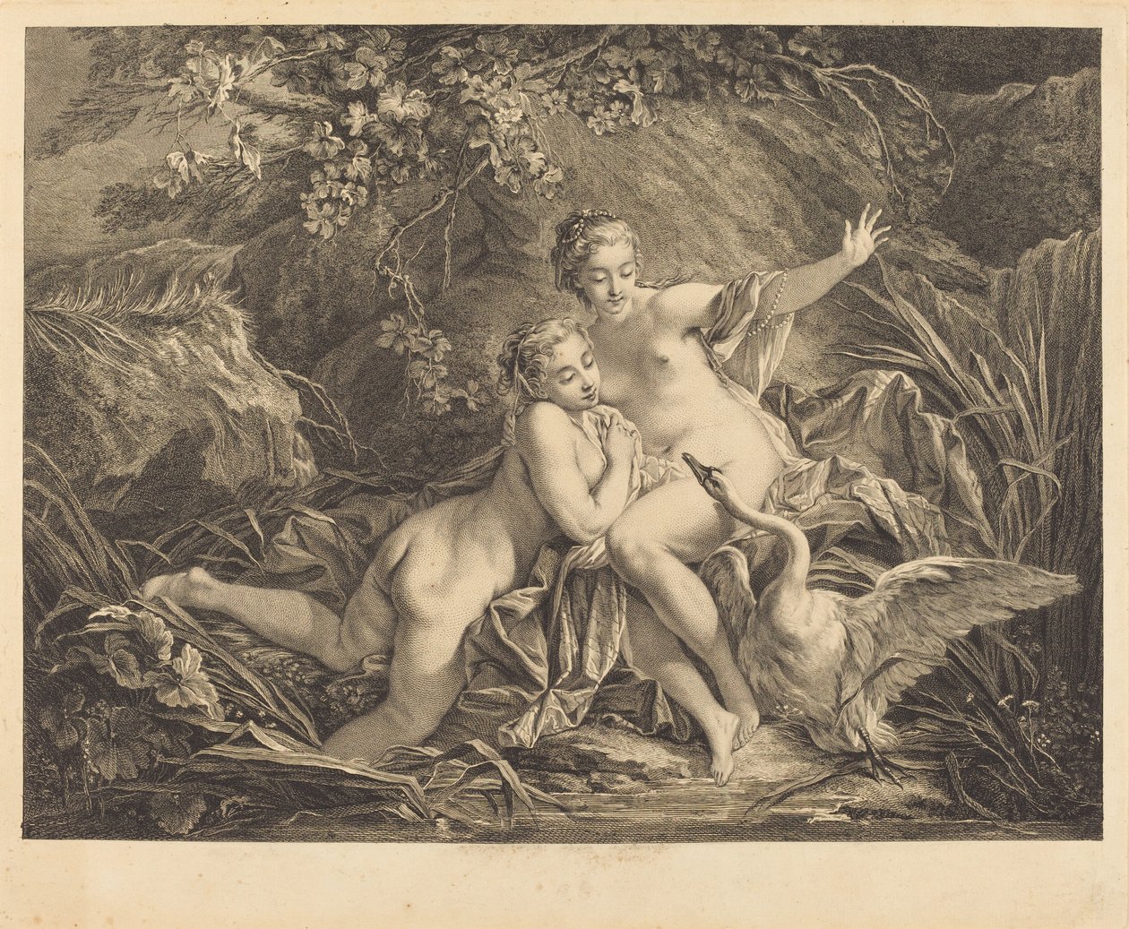 Jupiter és Léda alkotó: William Wynne Ryland after François Boucher