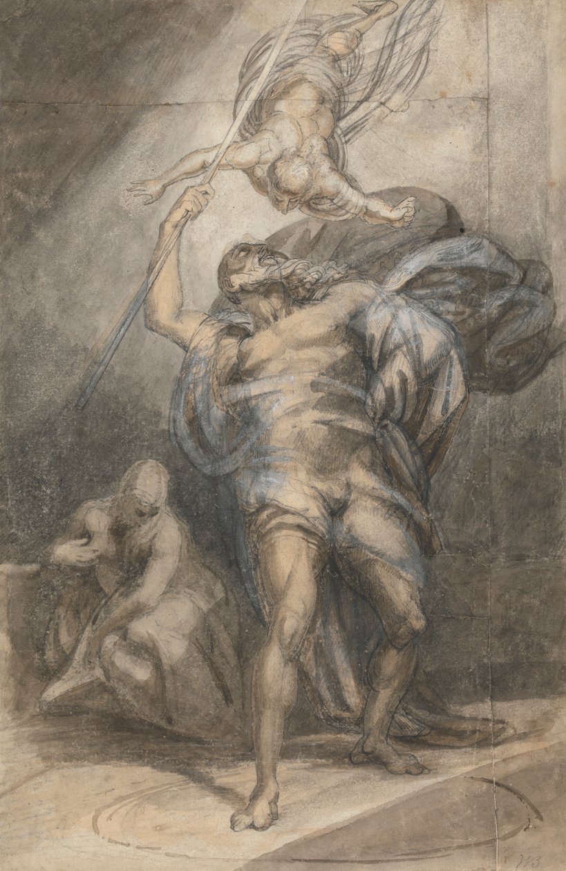 Prospero megidézi Arielt alkotó: William Young Ottley