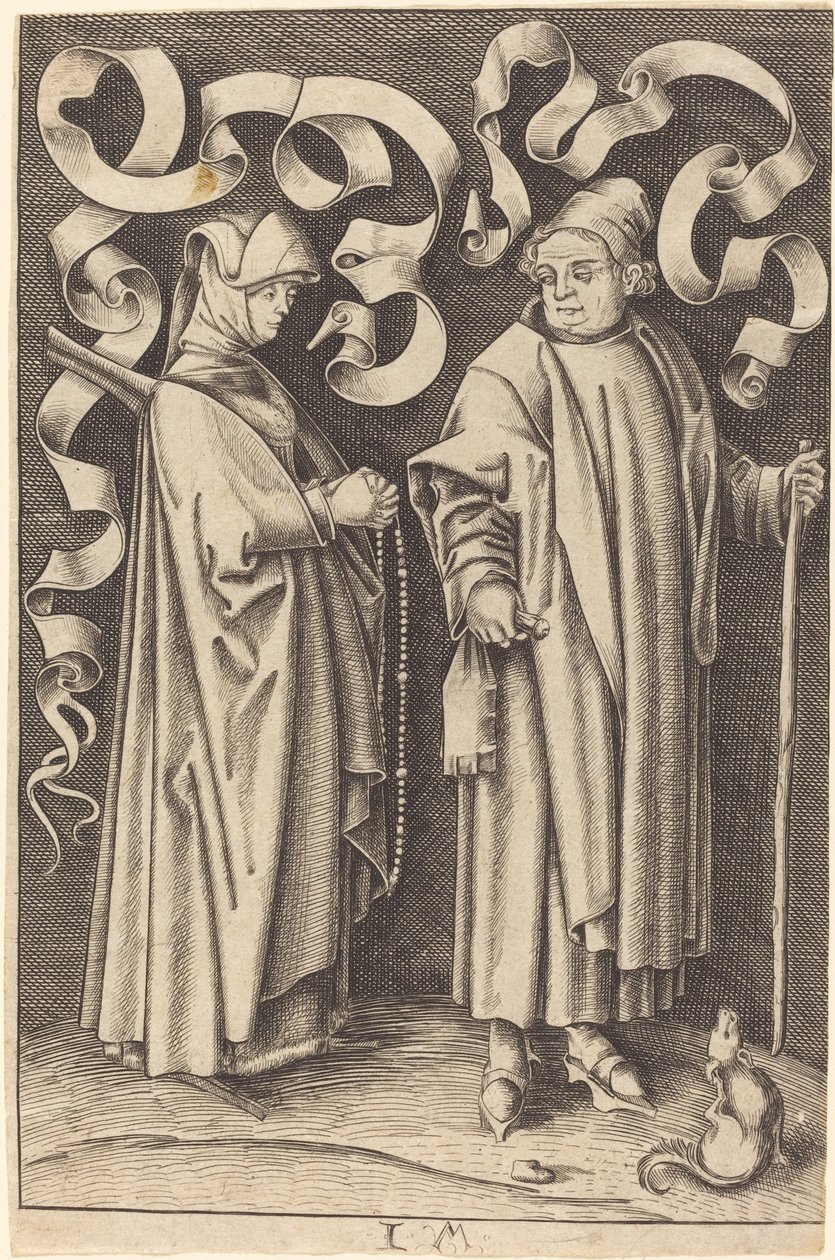 A templomba járók alkotó: William Young Ottley after Israhel van Meckenem