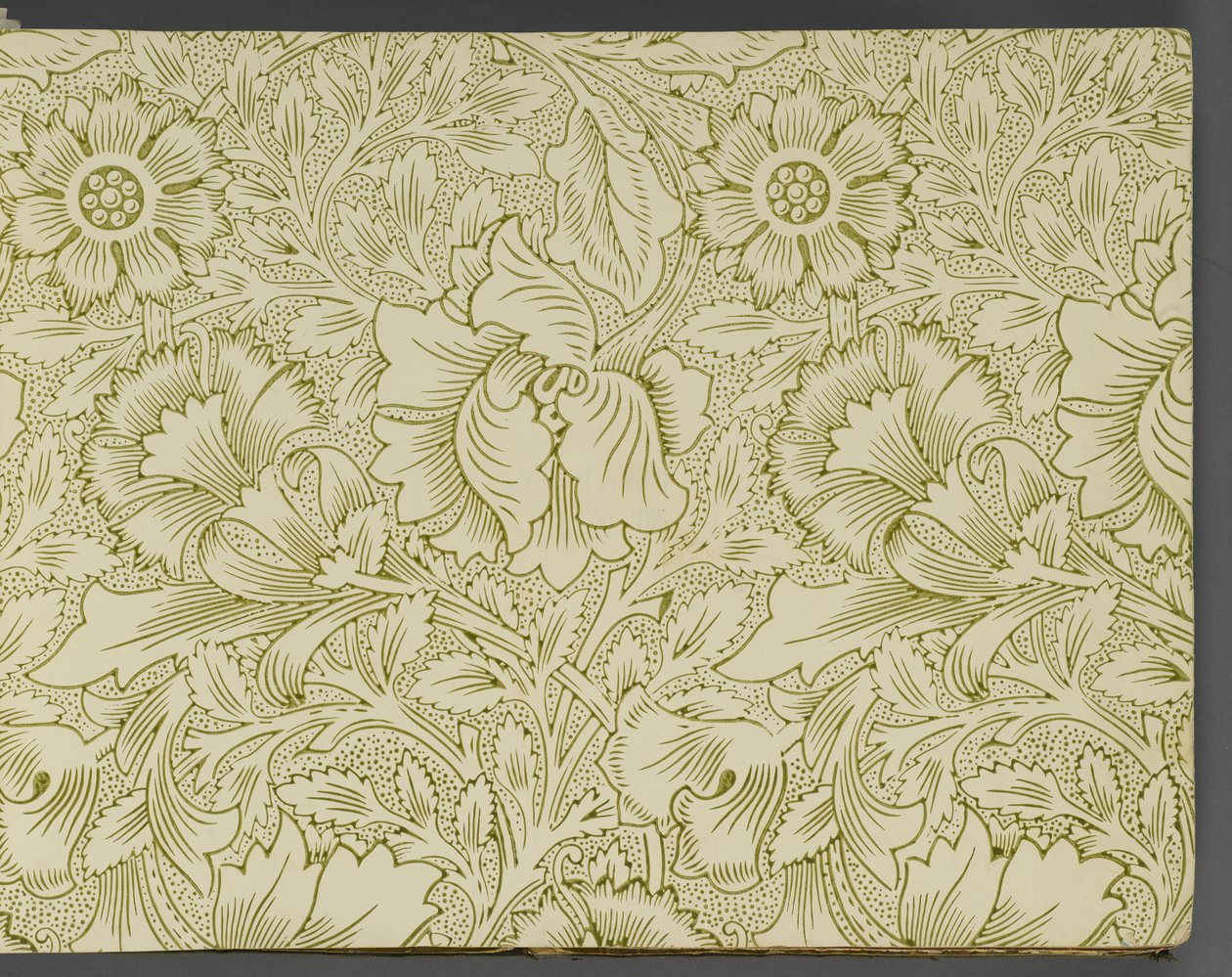 Tapéta mintakönyv, 1917 előtt (nyomtatott) alkotó: William and Company Morris
