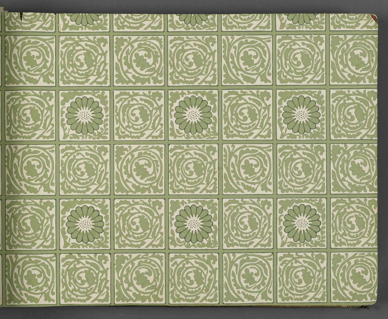 Tapéta mintakönyv, 1917 előtt (nyomtatott) alkotó: William and Company Morris
