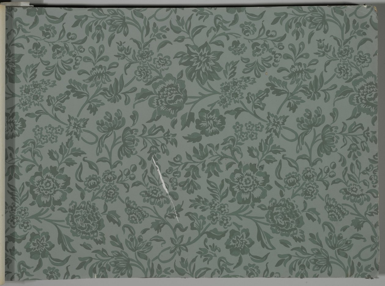 Tapéta mintakönyv, 1917 előtt (nyomtatás) alkotó: William and Company Morris