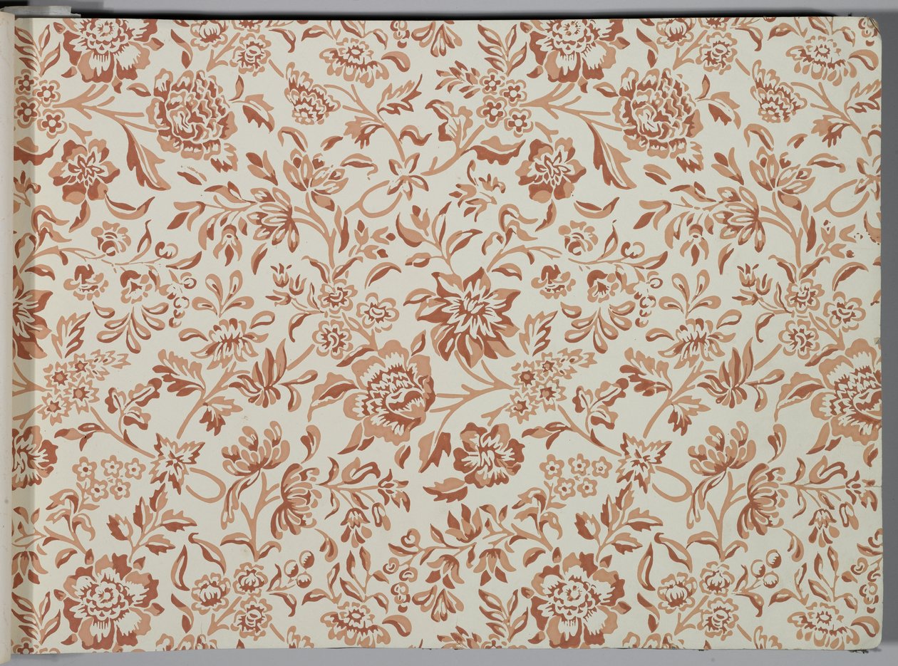 Tapéta mintakönyv, 1917 előtt (nyomtatás) alkotó: William and Company Morris