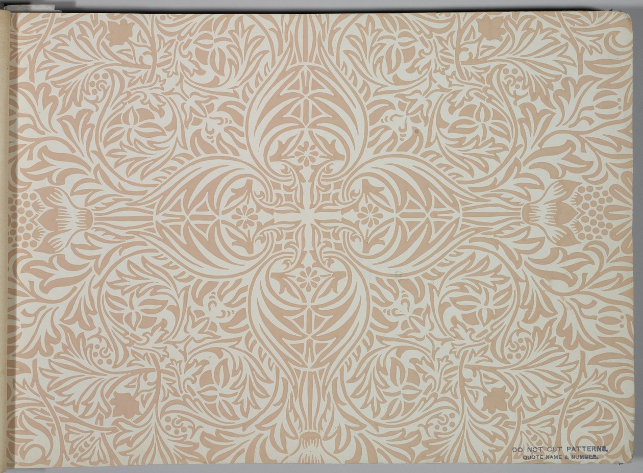 Tapéta mintakönyv, 1917 előtt (nyomtatott) alkotó: William and Company Morris