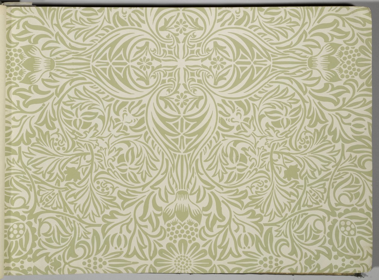 Tapéta mintakönyv, 1917 előtt (nyomtatott) alkotó: William and Company Morris