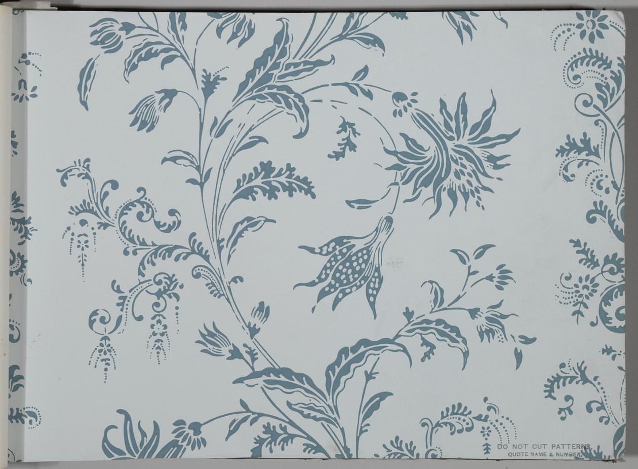 Tapéta mintakönyv, 1917 előtt (nyomtatott) alkotó: William and Company Morris