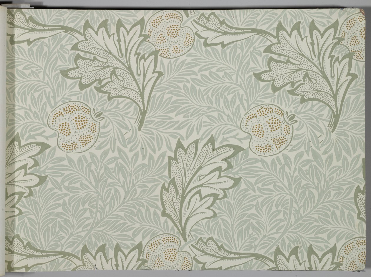 Tapéta mintakönyv, 1917 előtt (nyomtatott) alkotó: William and Company Morris