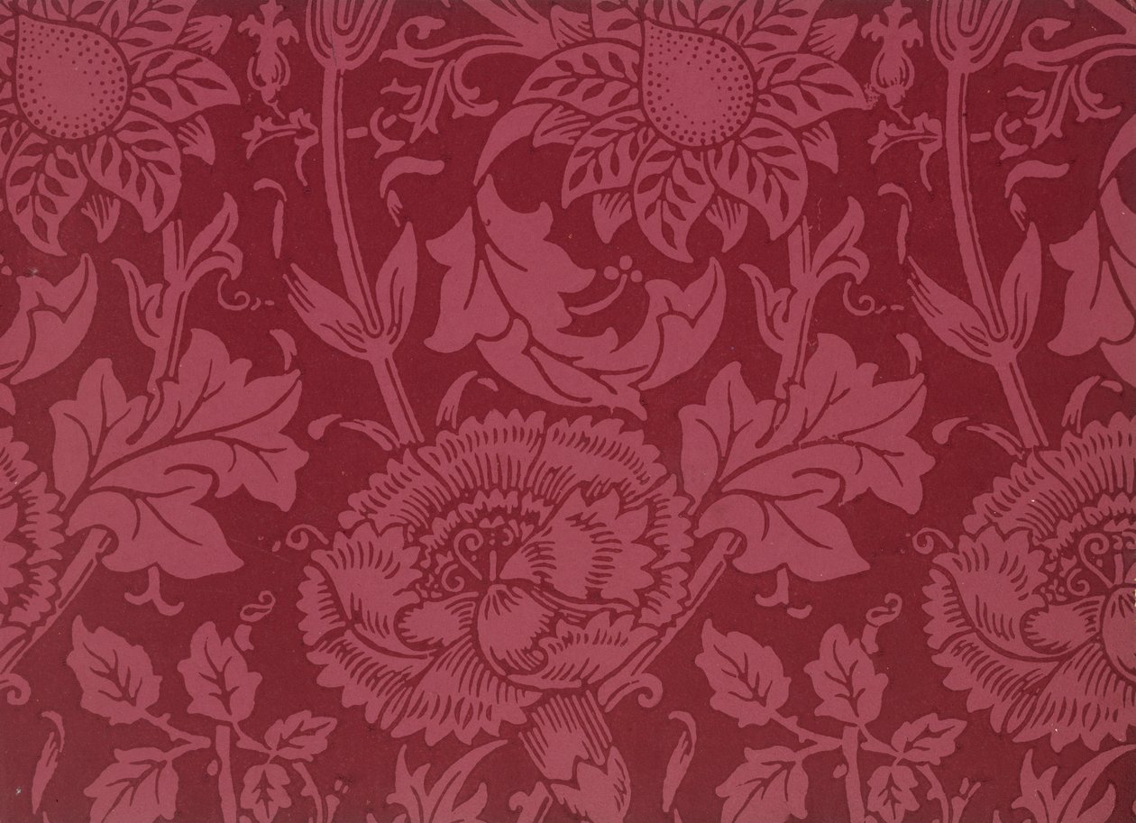 Tapéta mintakönyv, 1917 előtt (nyomtatott) alkotó: William and Company Morris