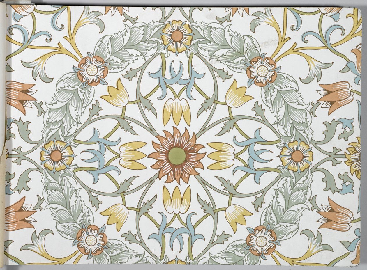 Tapéta mintakönyv, 1917 előtt (nyomtatott) alkotó: William and Company Morris