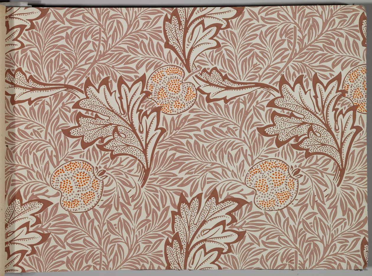 Tapéta mintakönyv, 1917 előtt (nyomtatott) alkotó: William and Company Morris