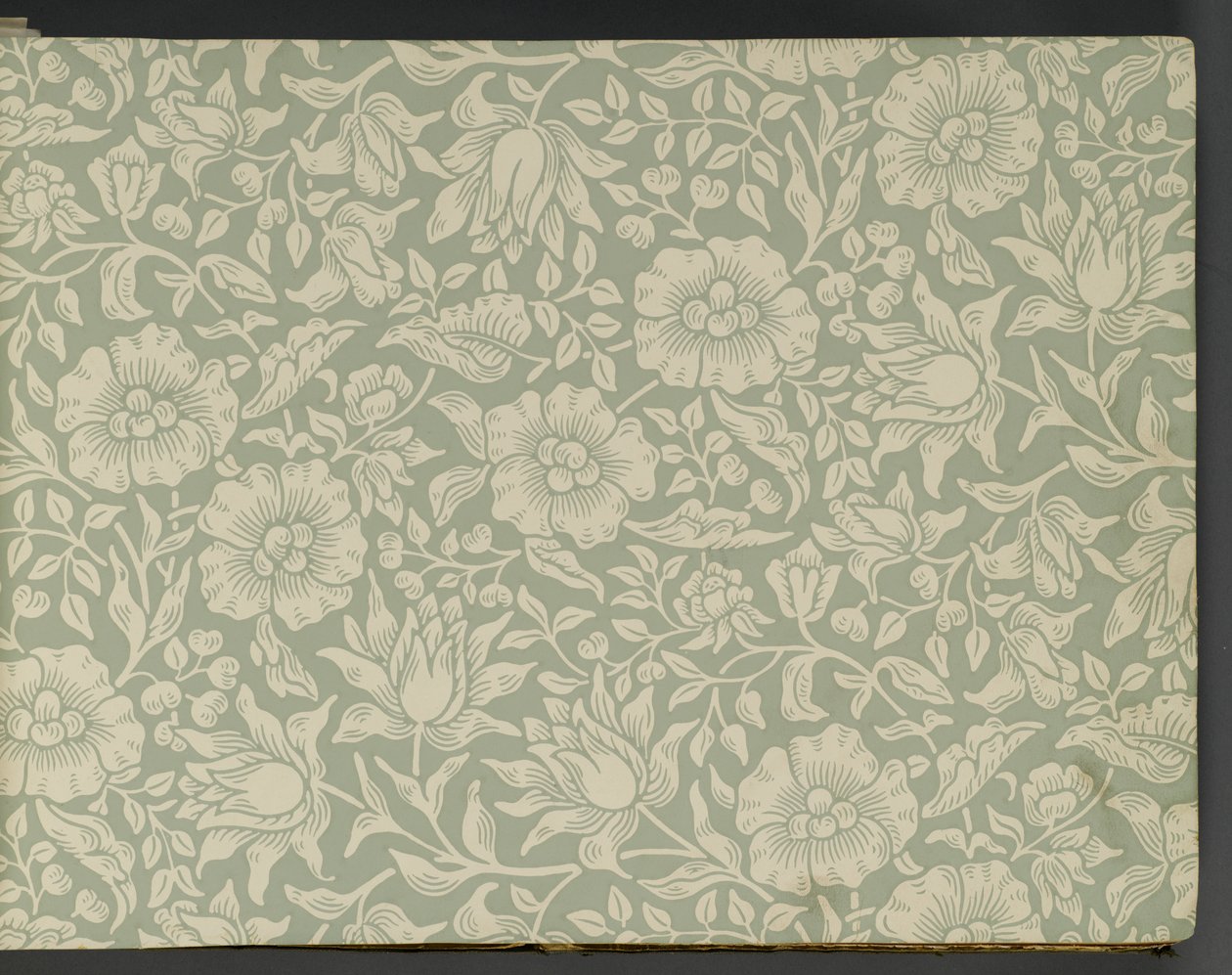 Tapéta mintakönyv, 1917 előtt (nyomtatott) alkotó: William and Company Morris