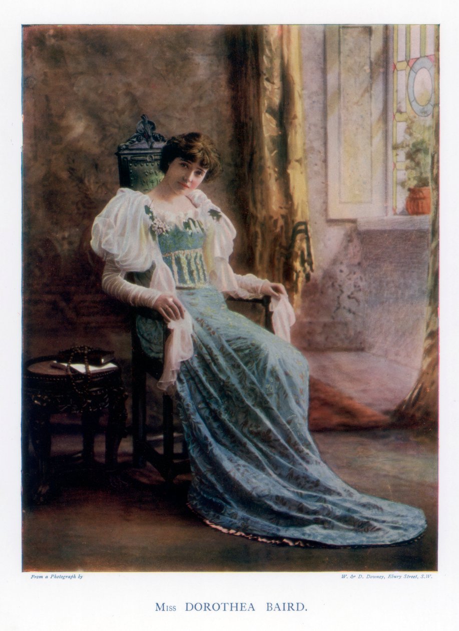 Dorothea Baird angol színpadi és filmszínésznő, 1901. alkotó: William and Daniel Downey