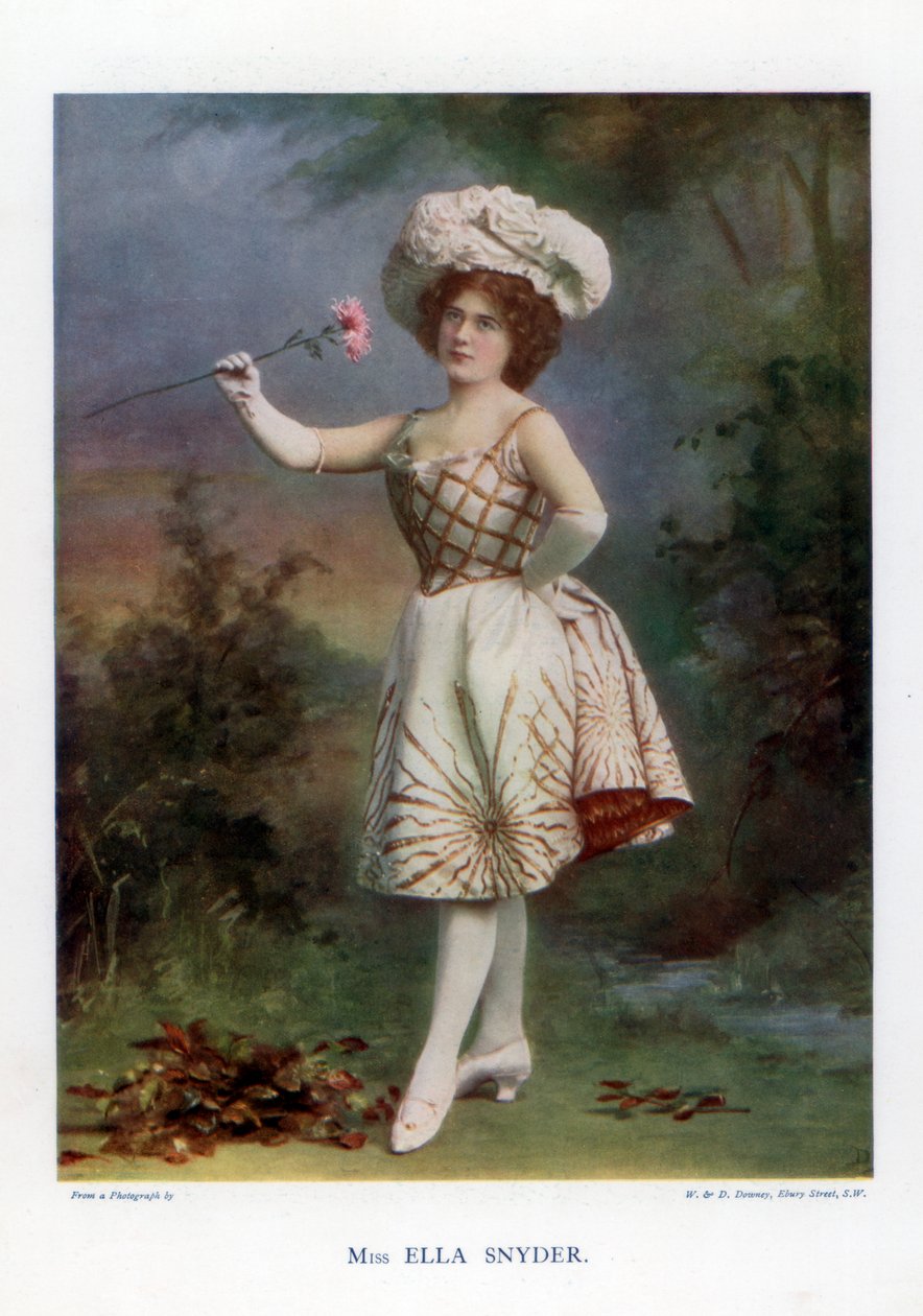 Ella Snyder, színésznő, 1901. alkotó: William and Daniel Downey