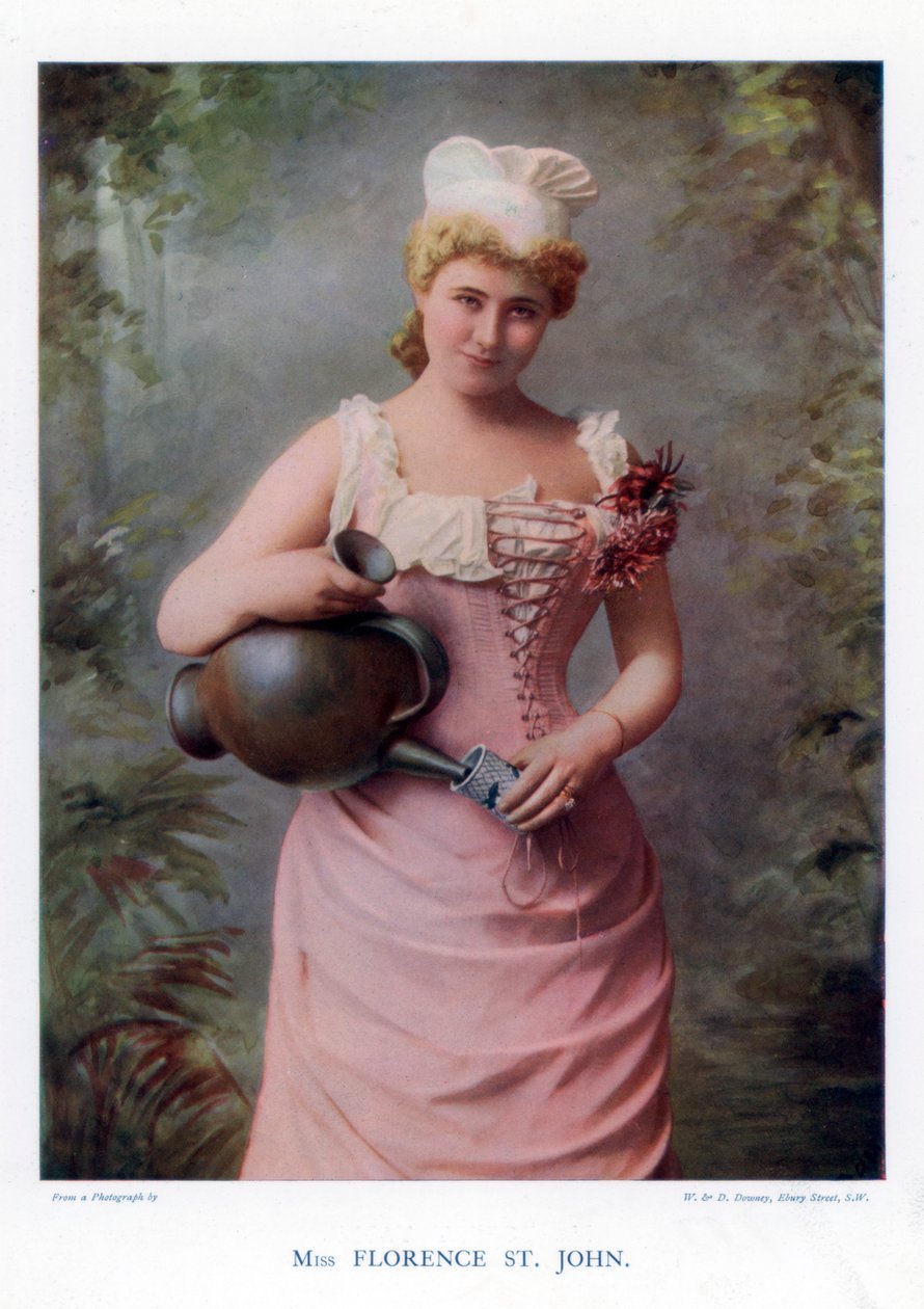 Florence St John angol színésznő és énekes, 1901. alkotó: William and Daniel Downey