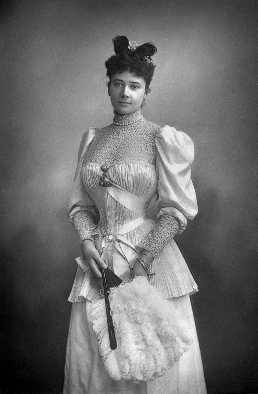 Gertrude Elizabeth Blood, Lady Colin Campbell 1857-1911, újságíró és társasági szereplő, 1893. alkotó: William and Daniel Downey