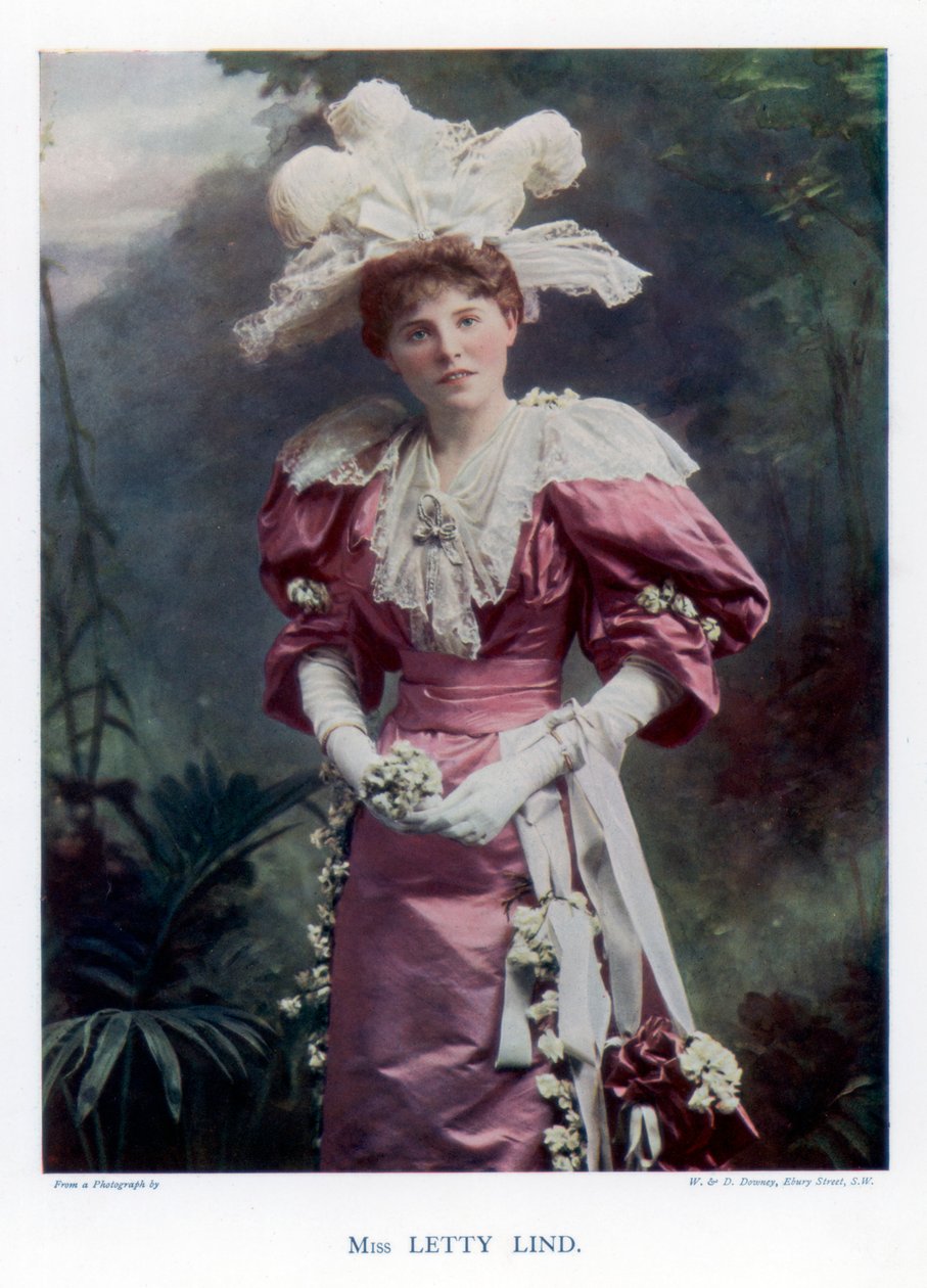 Letty Lind, színésznő és táncos, 1901. alkotó: William and Daniel Downey
