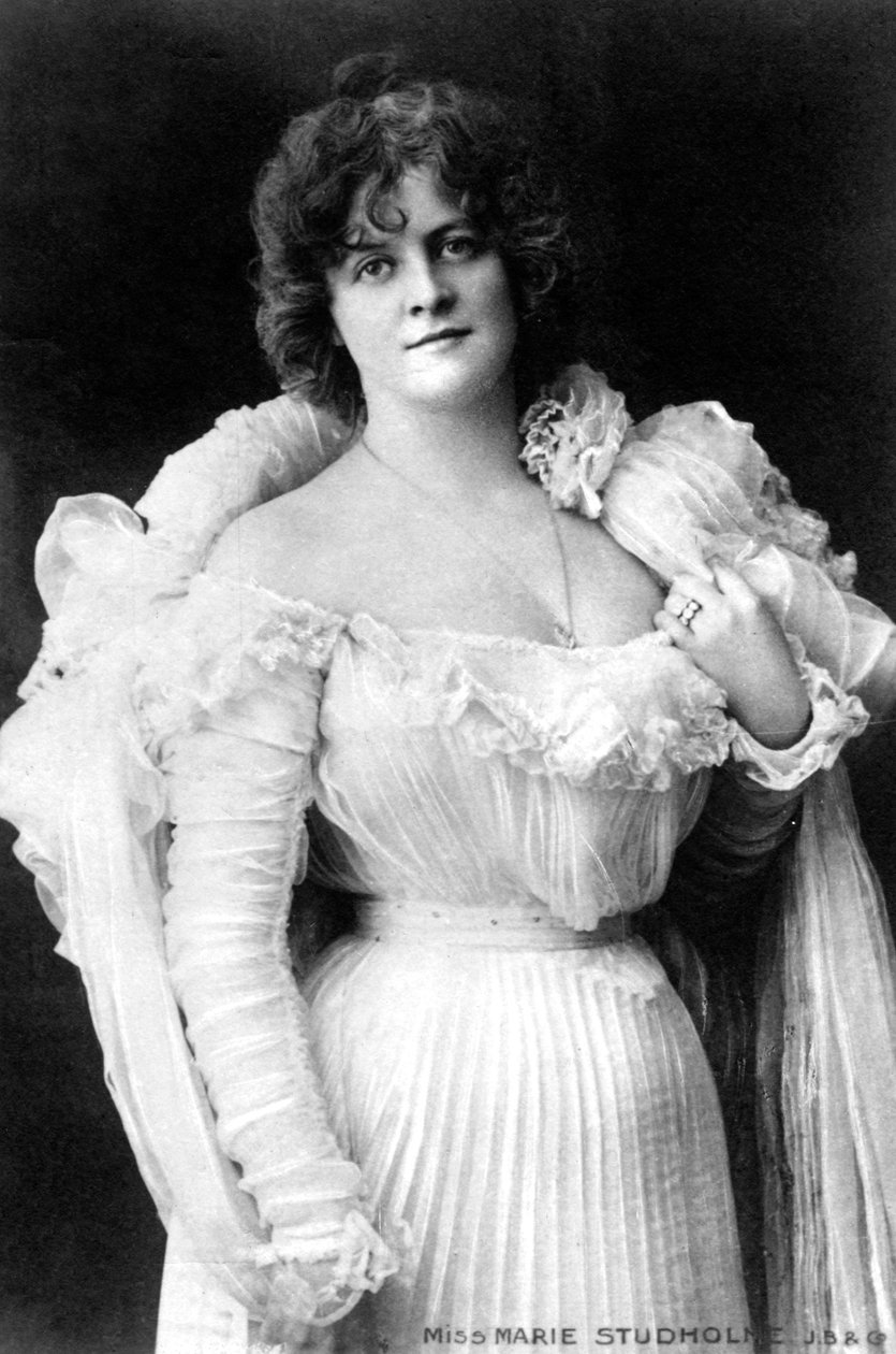 Marie Studholme 1875-1930, angol színésznő, 1900-as évek. alkotó: William and Daniel Downey