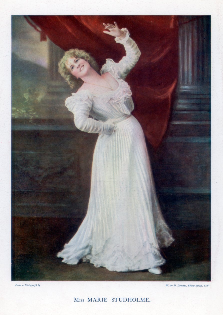 Marie Studholme angol színházi színésznő, 1901. alkotó: William and Daniel Downey