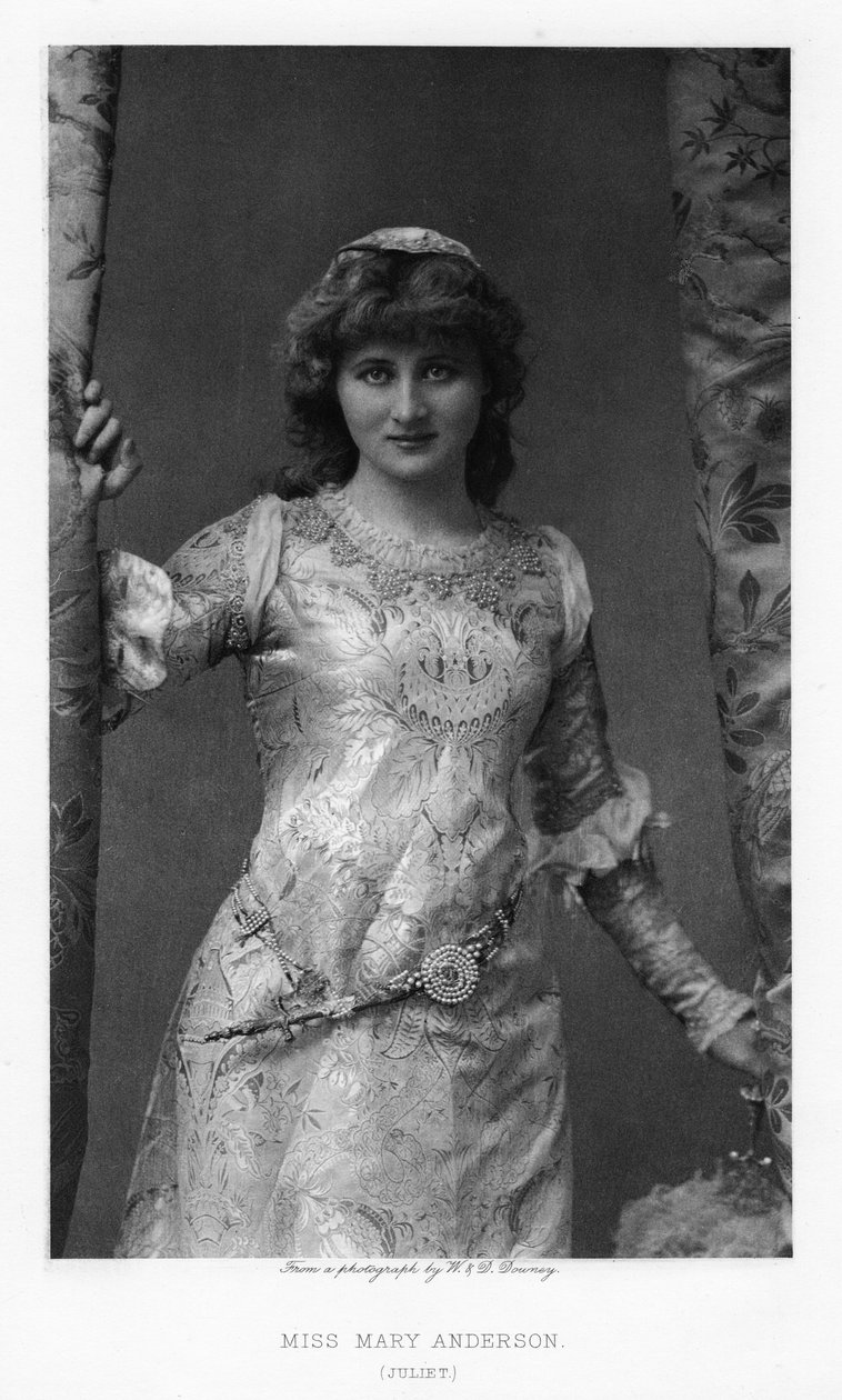 Mary Anderson amerikai színésznő, 1895 alkotó: William and Daniel Downey
