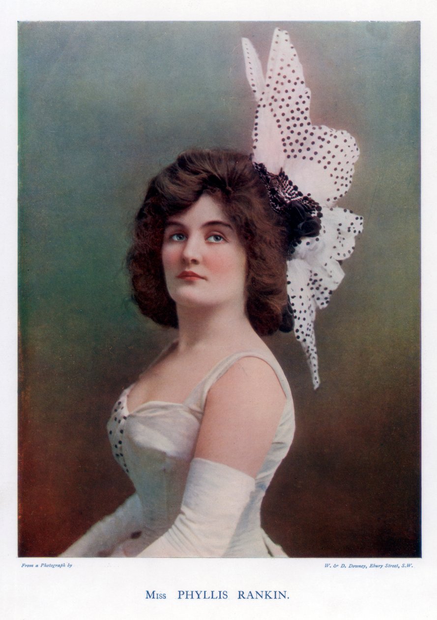 Phyllis Rankin amerikai színésznő, 1901. alkotó: William and Daniel Downey