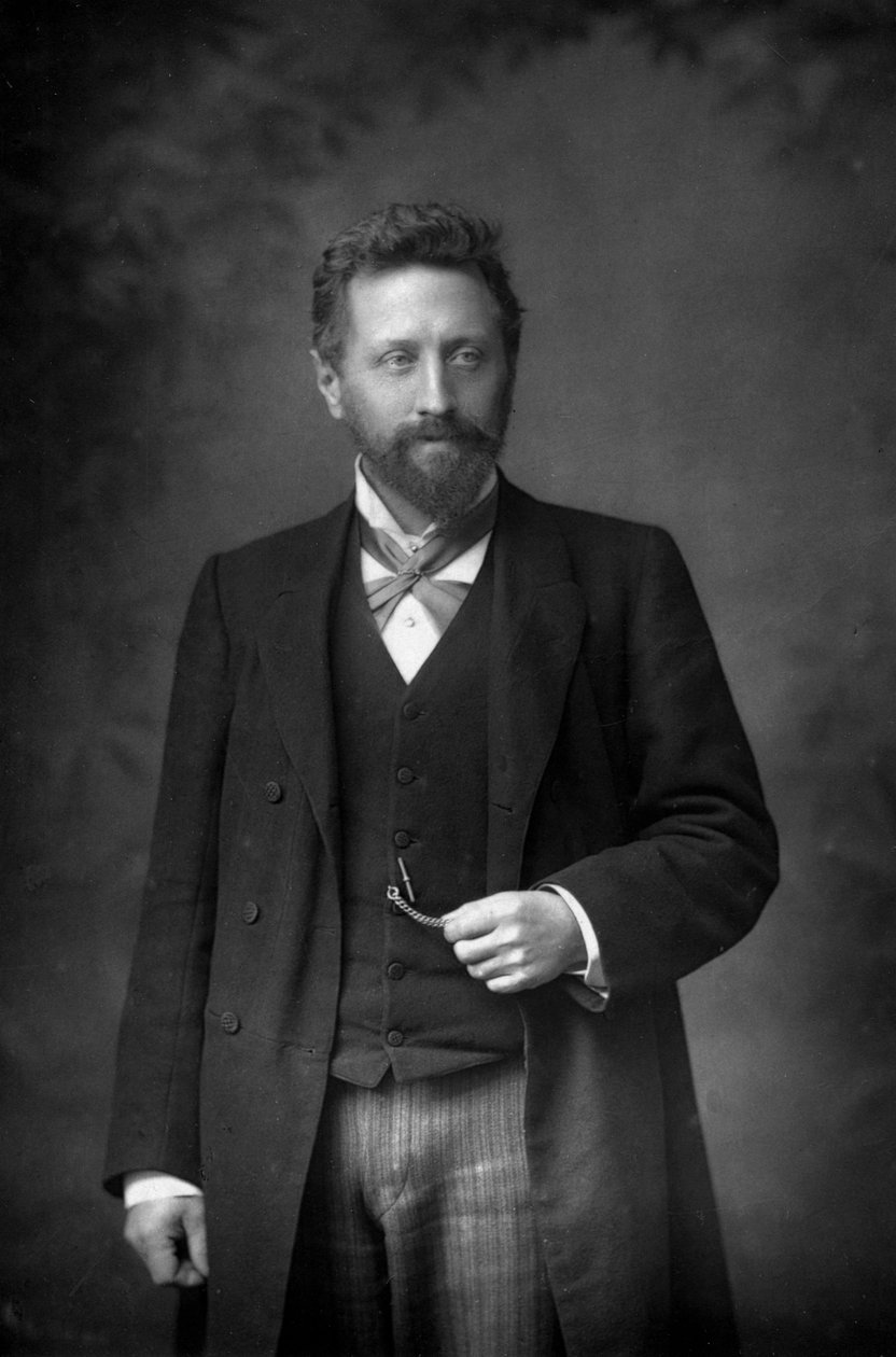 William Edward Ayrton professzor 1847-1908, brit fizikus és villamosmérnök, 1893. alkotó: William and Daniel Downey