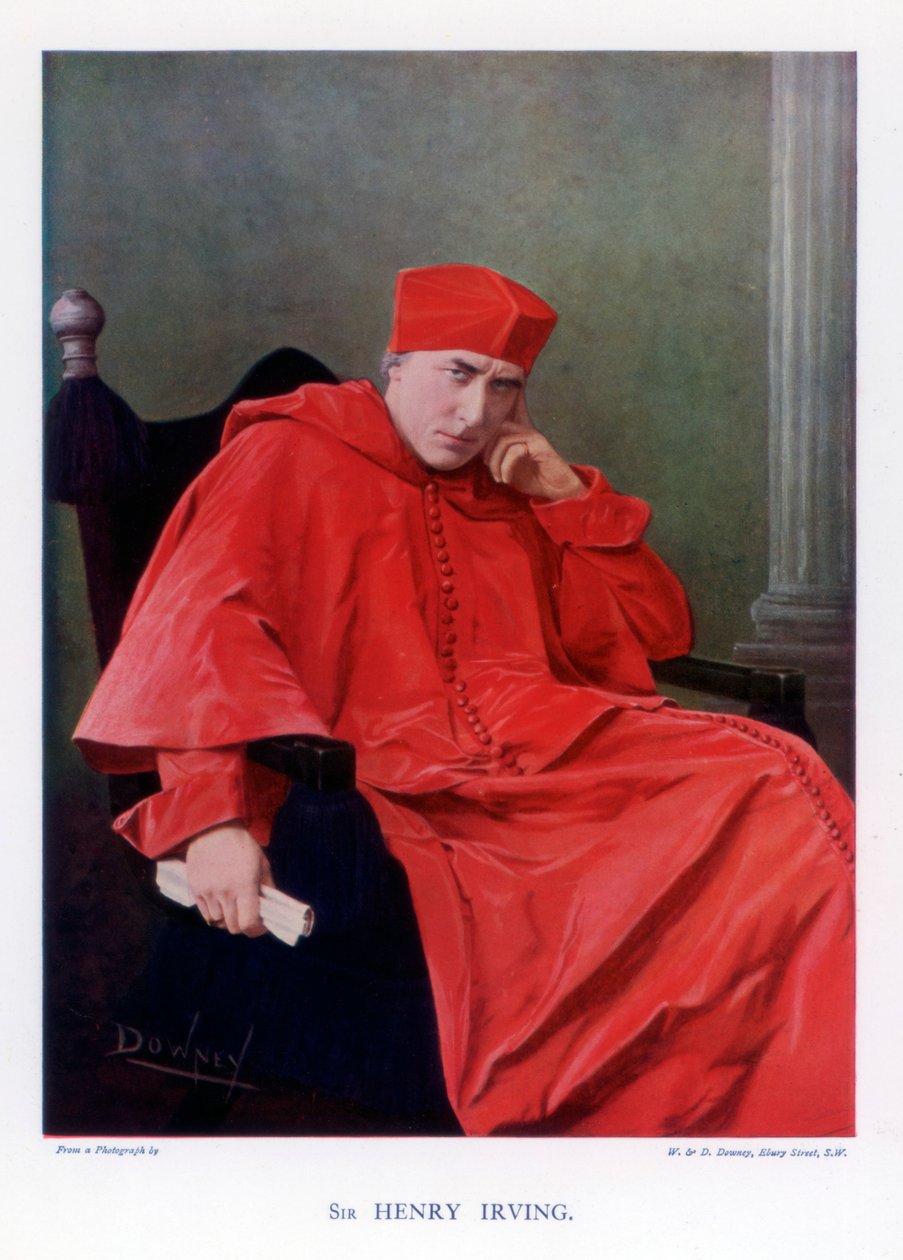 Sir Henry Irving, a viktoriánus korszak híres brit színpadi színésze, 1901. alkotó: William and Daniel Downey