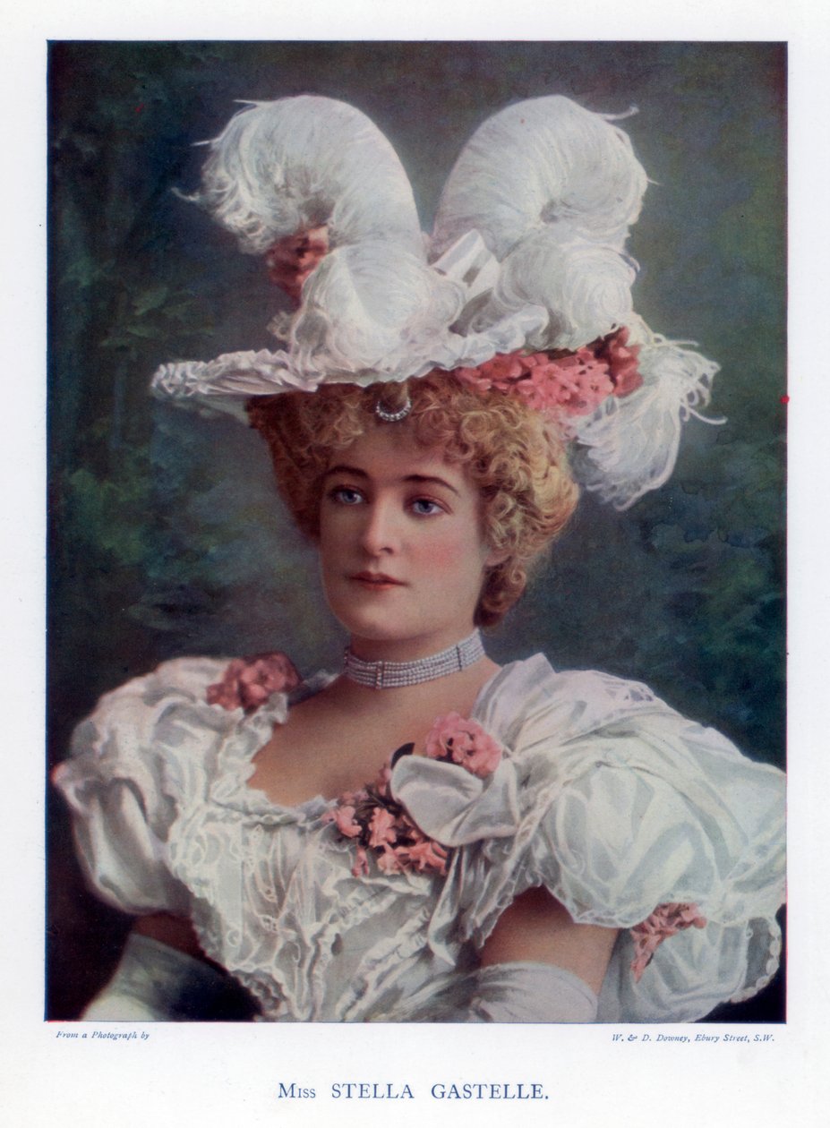 Stella Gastelle, színésznő, 1901. alkotó: William and Daniel Downey