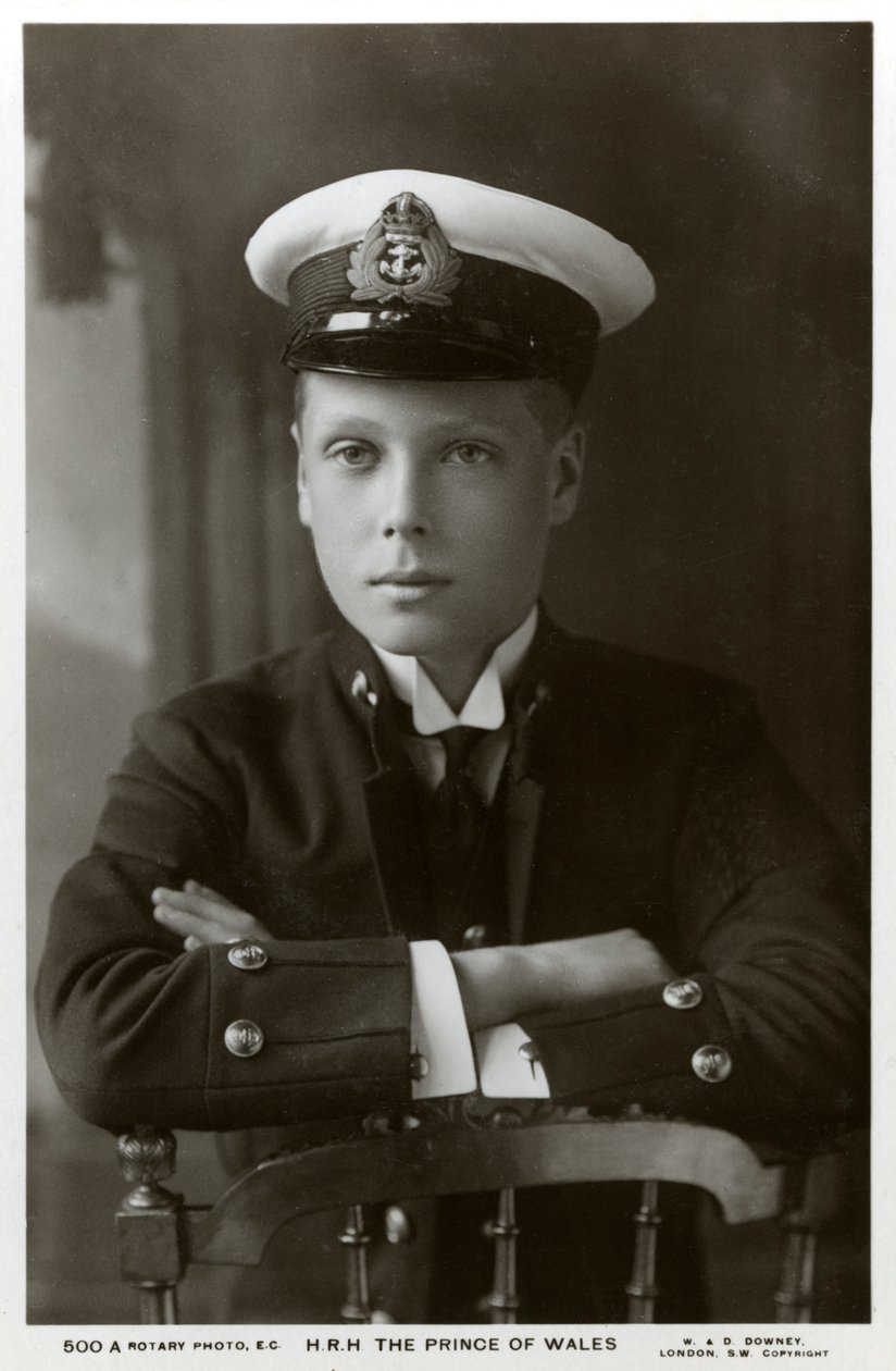 A walesi herceg haditengerészeti egyenruhában, 1910. alkotó: William and Daniel Downey