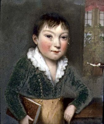 Ismeretlen fiú a FitzHerbert családi portrékról, 1817 körül (pala) alkotó: William the Elder Corden
