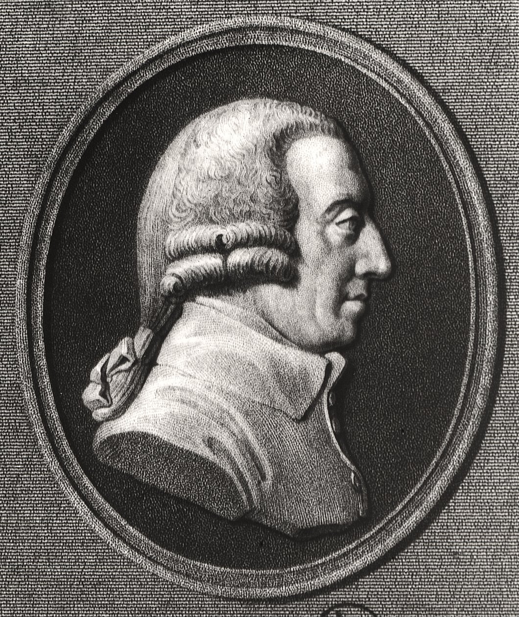 Portré Adam Smith (1723-90) medalionjáról alkotó: William the Younger Holl