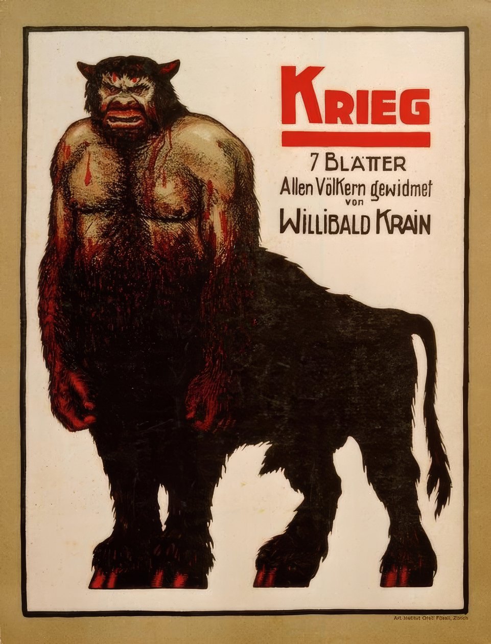 W.Krain, A háború alkotó: Willibald Krain