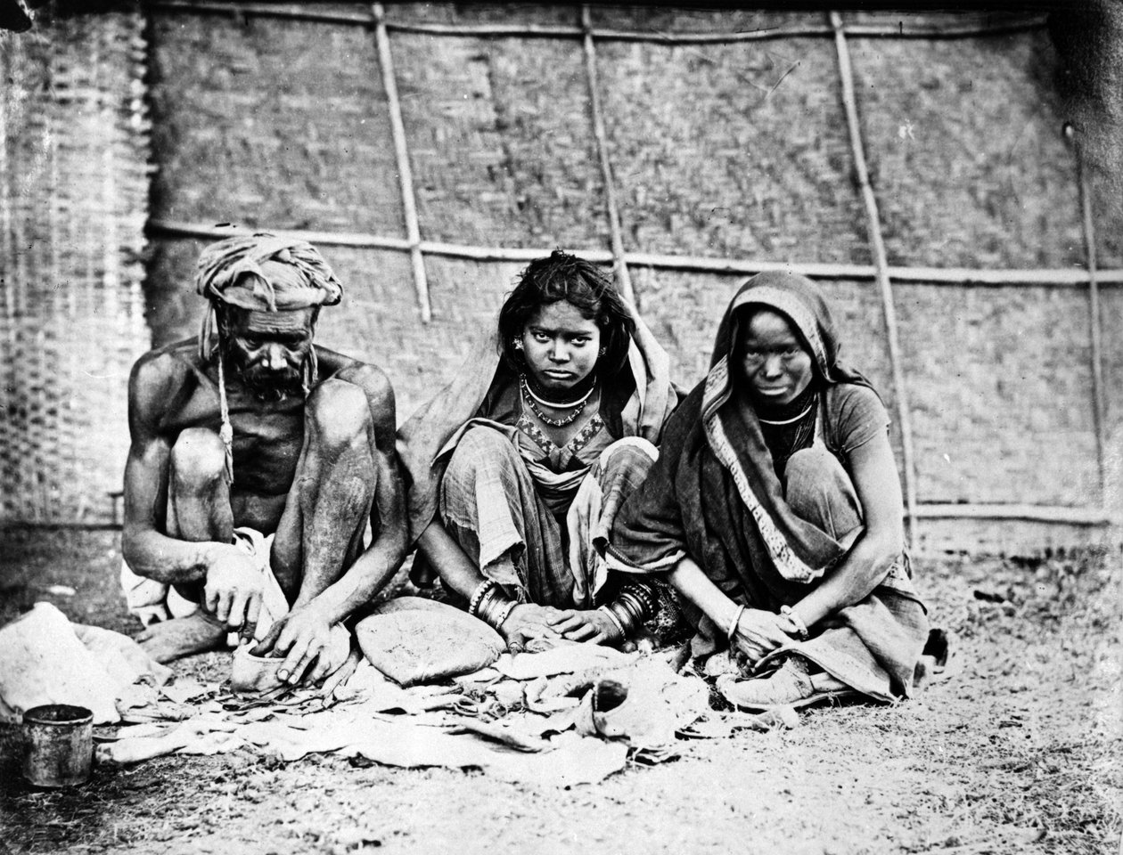 Chai Wallahs, az "Indiai témájú fényképek"-ből, 1860 körüli évek alkotó: Willoughby Wallace Hooper