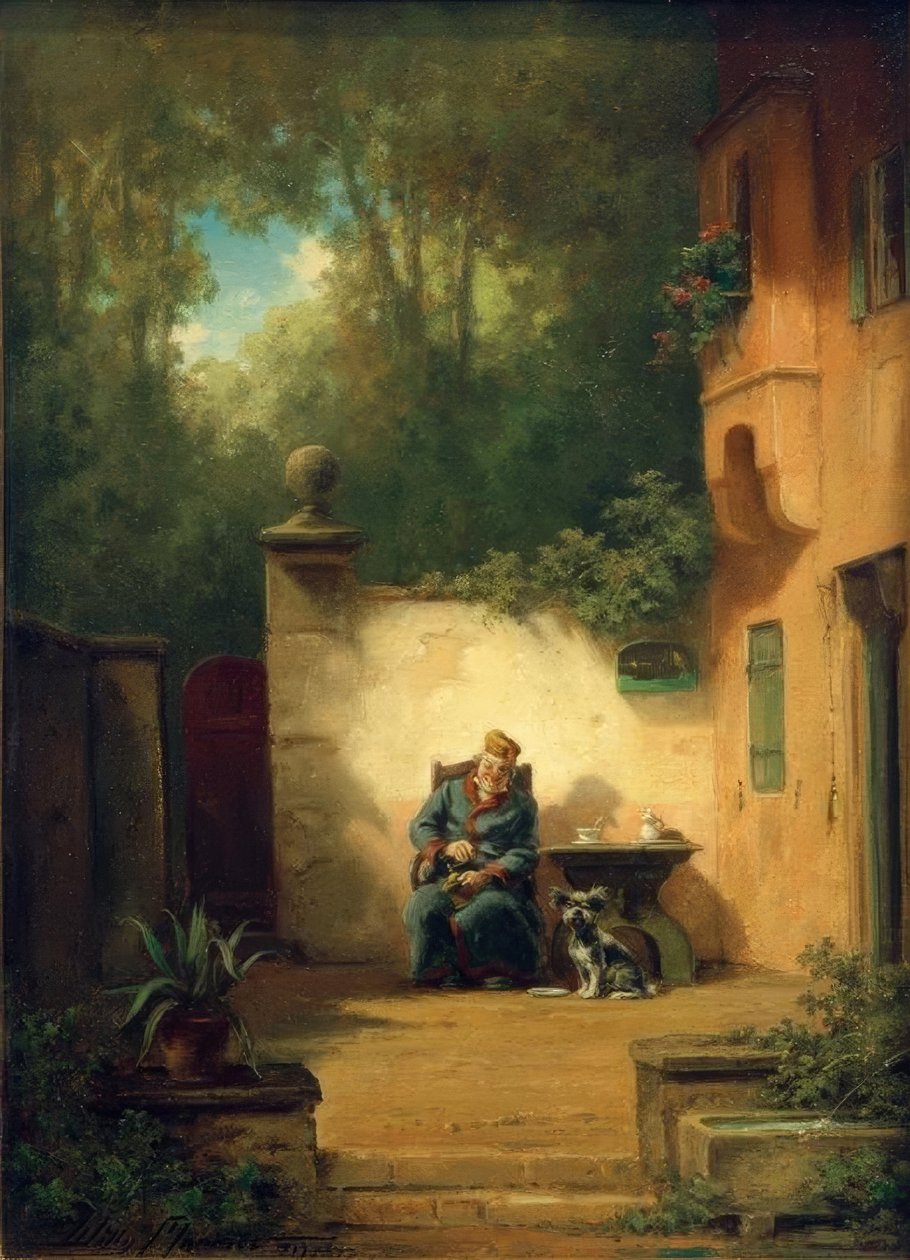 Kávéfogyasztók alkotó: Willy Moralt