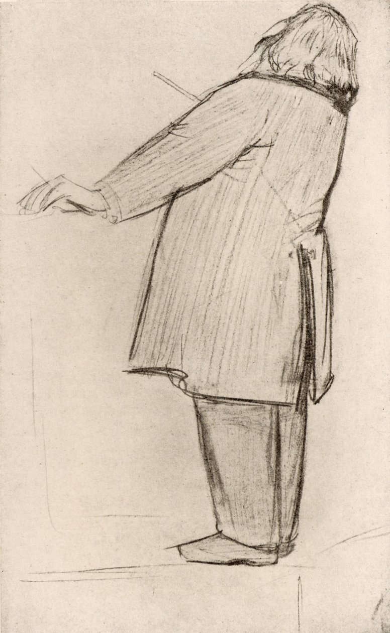 Johannes Brahms (1833-1897) német zeneszerző, karmester (rajz) alkotó: Willy von Beckerath