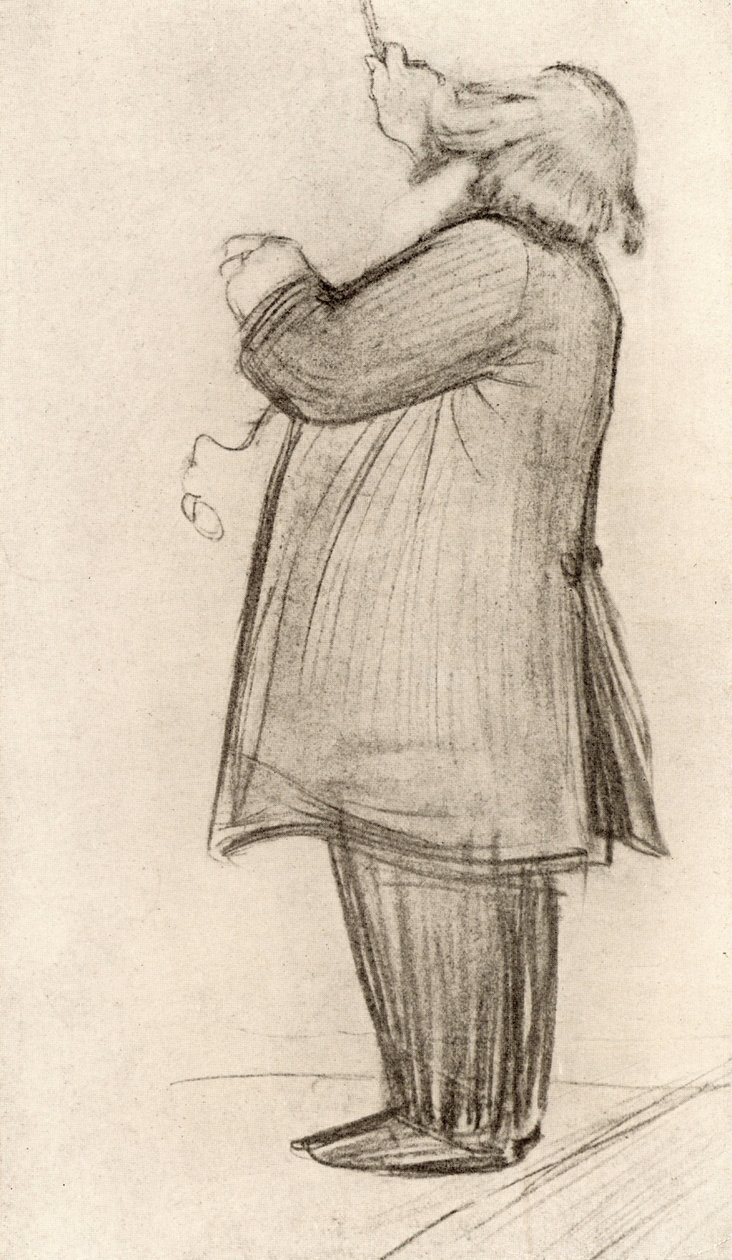 Johannes Brahms (1833-1897) német zeneszerző, karmester (rajz) alkotó: Willy von Beckerath