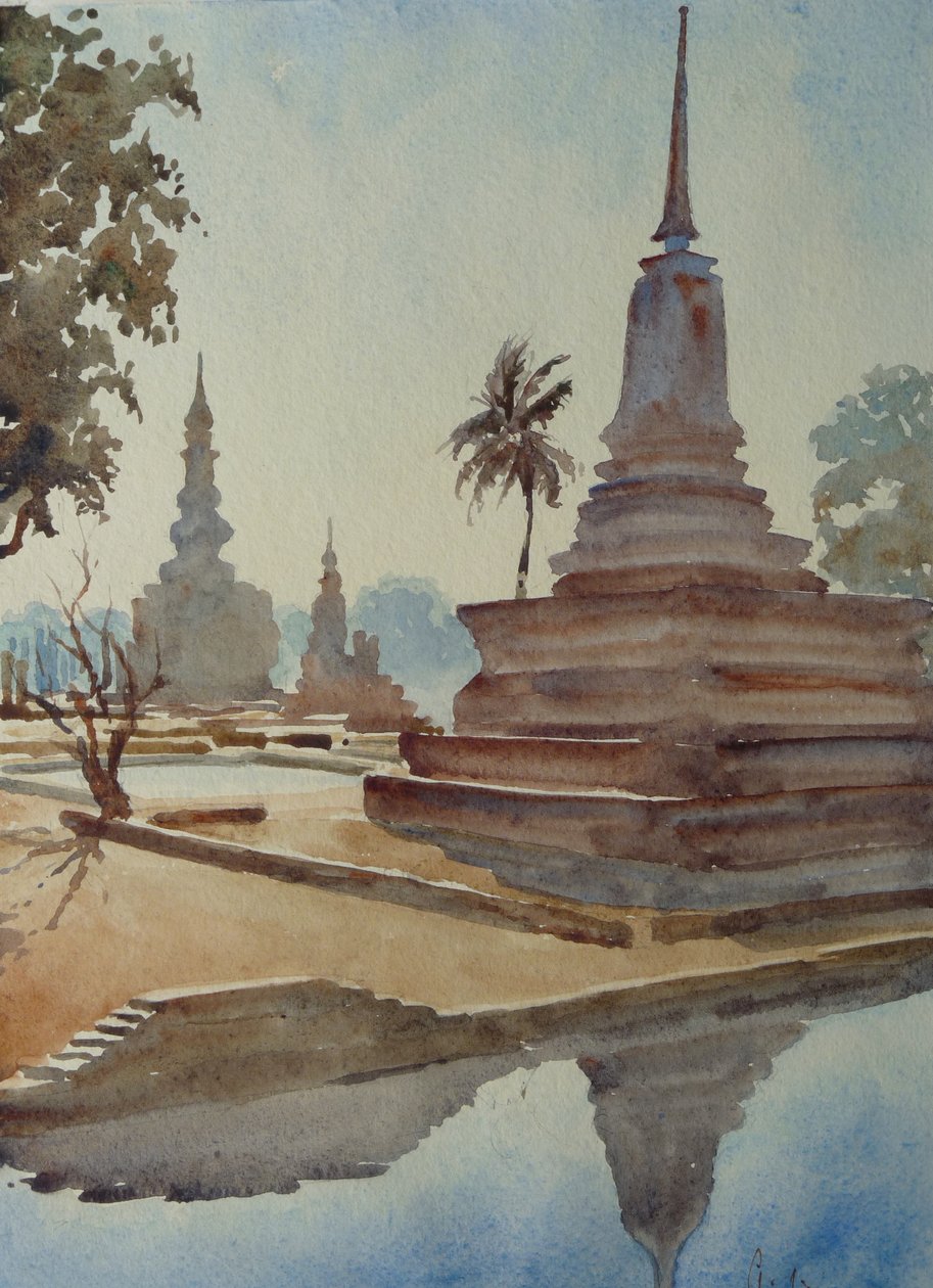 870 Sunrise, Wat Mahathat, Sukhothai alkotó: Wilson Clive