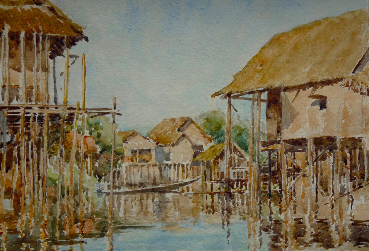 903 Pauk-Pa falu (1), Inle-tó alkotó: Wilson Clive