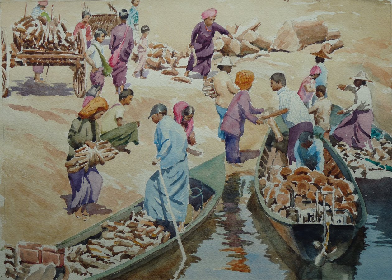 907 Feltöltés, Thaung Tho piac alkotó: Wilson Clive