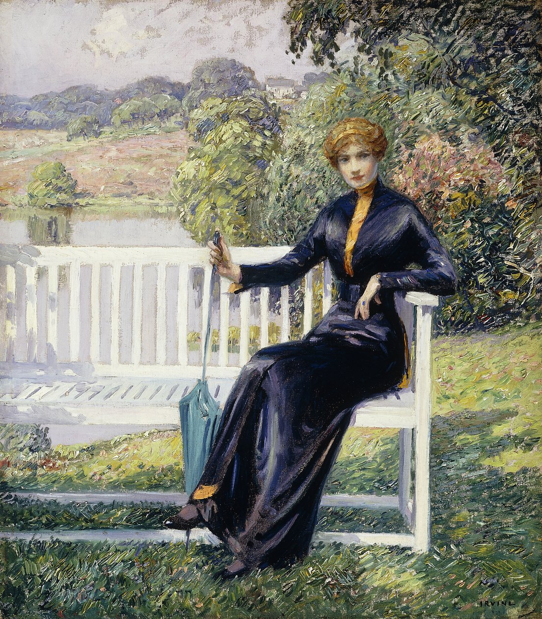 Lois a kertben alkotó: Wilson Henry Irvine
