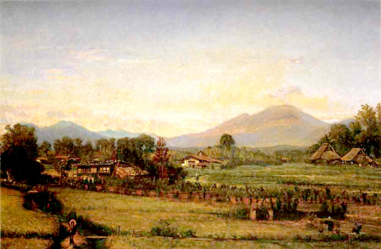 Japán tájkép, 1878 alkotó: Winckworth Allan Gay