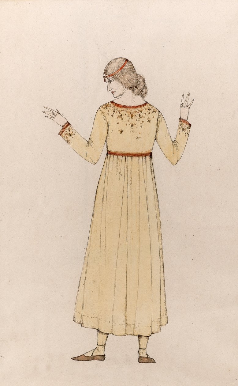 Önarckép (toll és tinta mosással papíron) alkotó: Winifred Knights